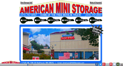 Desktop Screenshot of american-ministorage.com
