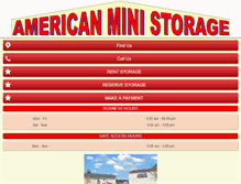 Tablet Screenshot of american-ministorage.com